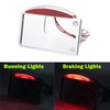 Chrome Motorcycle Mount LED License Plate Tail Light Bracket Tail