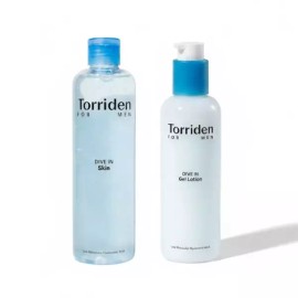Toriien new 토리든 다이브인 포맨 저분자 히알루론산 스킨300ml+젤로션200ml 기획 New Toryden Dive In For Men Low Molecular Hyaluronic Acid Skin 300ml + Gel Lotion 200ml Set
