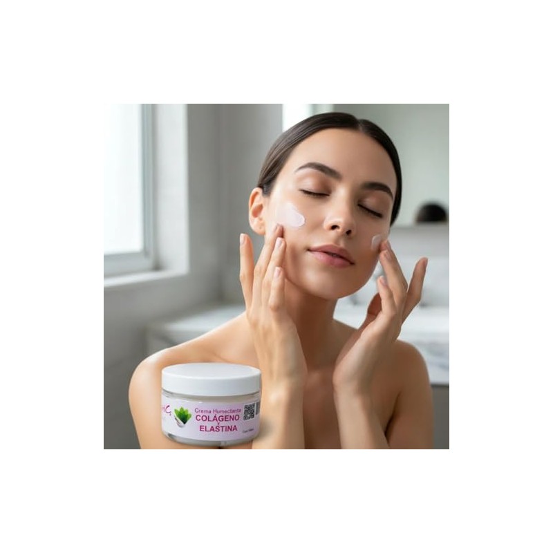 Crema Humectante Antiedad Con Colágeno Y Elastina 100ml Todo Tipo