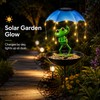 Solar Frog Bird Feeder Garden Light for Outdoor Décor –