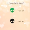 120pcs Alien Head Confetti, Outer Space Table Confetti, Green&Silver Glitter