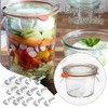 XINKE 24 Pcs Jar Stainless Steel Clips/Clamps for 6 Jars,