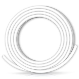 XHF 1/8 Inch 3:1 Waterproof White Heat Shrink Tubing 20 Ft Marine Grade Wire Cable Adhesive Lined Tube Insulation Seal Against Moisture Corrosion and Air Leakage