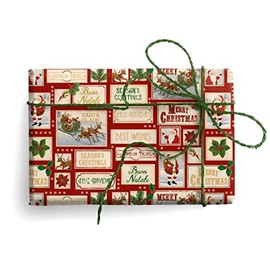 Kartos Christmas Wishes Italian Wrapping Paper, Folded