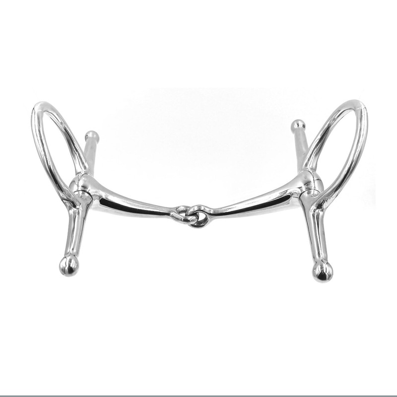 Equine Smile ES0071 Snaffle Bit Simple Broken Stainless Steel Bit