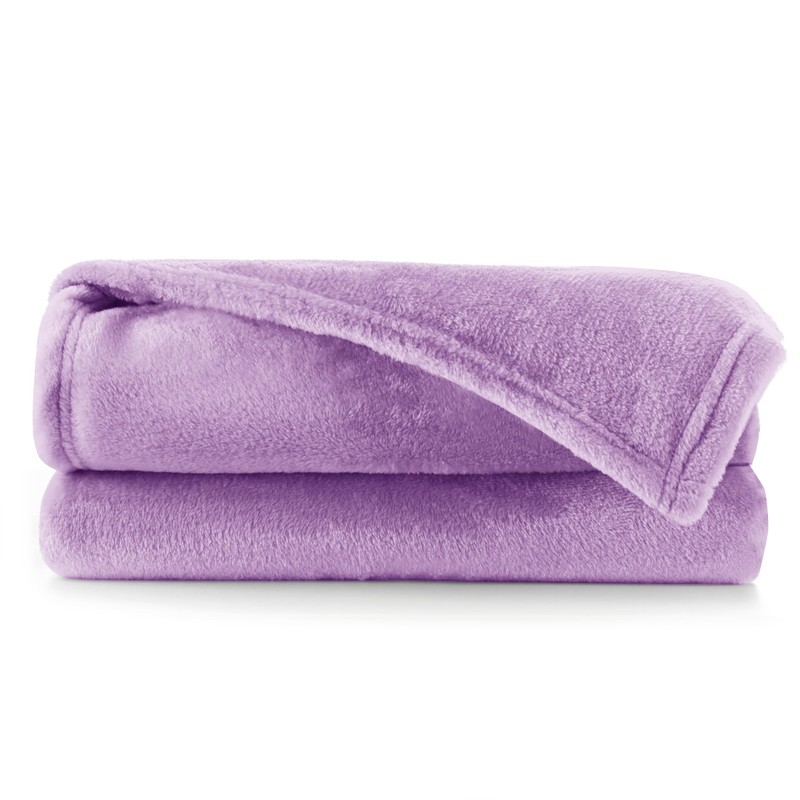 DecoKing Cuddly Microfiber Blanket Bedspread Fleece Faux Fur Blanket Fluffy