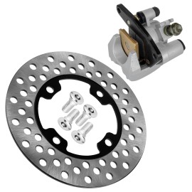 Caltric Front Brake Disc w/ Left Caliper fits Yamaha Bruin 350 YFM350 2X4 4x4 2004-2006