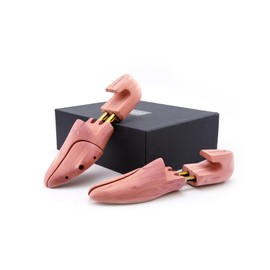 Refined.Cedar Shoe Tree Red Cedar Wooden Shoe Trees with Twin Tubes,Men's Twin Tubed Shoe Trees 6-16Sizes shoe tree wood (1Pair, EU 48-50 / XX-Large / 14-16 US)