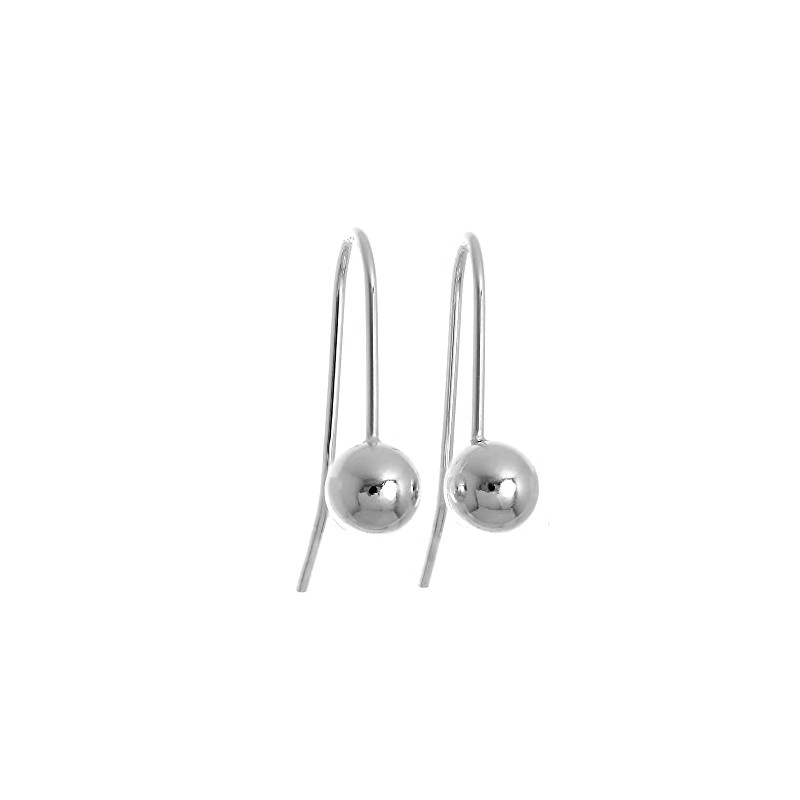 Sterling Silver 6mm Ball Drop Earrings