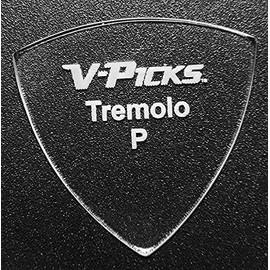 V-Picks™ Tremolo Pointed Mandolin Plectrums 1.0 mm Crystal Clear