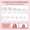 French False Toenails - 240 Pcs Suqare Press On Toes