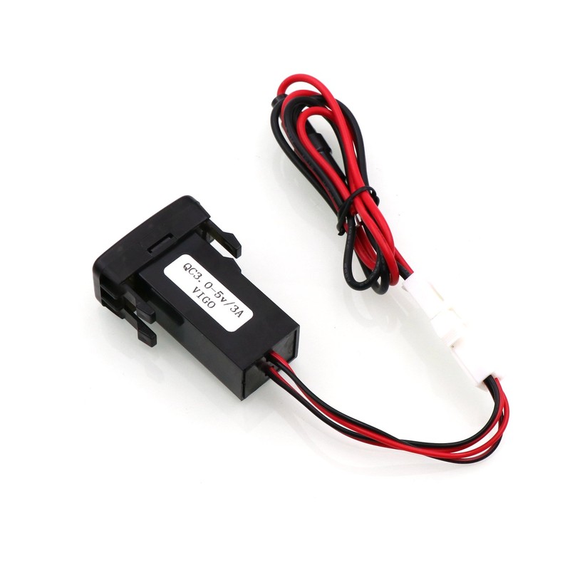 QC3.0+5V 3A Dual USB Power Socket, Quick Charge Car Charger