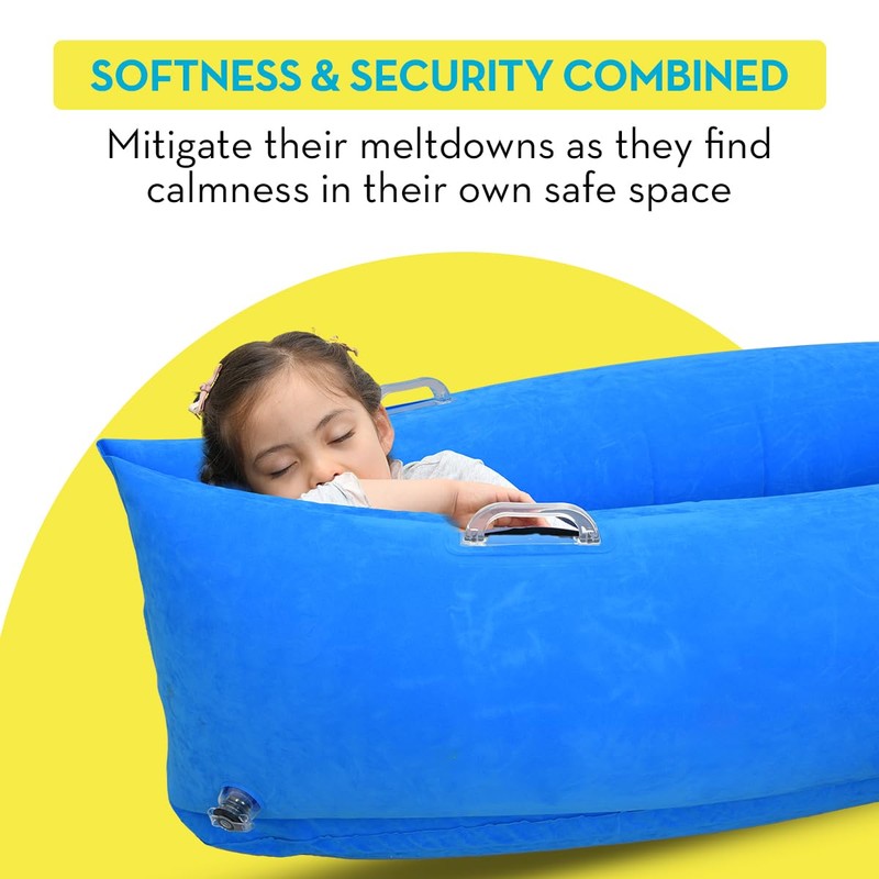 Sensory Chair for Kids - Inflatable Peapod for Children, Includes