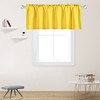 DECOVSUN Bright Yellow Valance for Windows 60x18 Inch Solid Blackout