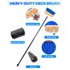 BLUEWING 4ft Heavy Duty Deck Brush with Carbon Fiber Long