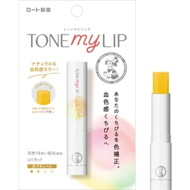 Mentholatum Lipstick, Tone My Lip, Lip Balm, Yellow Pink, 0.09 oz (2.4 g) (x 1)