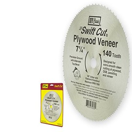 IVY Classic 35031 Swift Cut 7-1/4-Inch 140 Tooth Plywood & Veneer Cutting Circular Saw Blade with 5/8-Inch Diamond Knockout Arbor, 1/Card, Silver