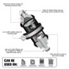 Aswalling Universal Filter BLACK AN6 Inline Fuel Filter E85 Ethanol