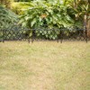 Plastic Garden Edging Border Fence, Flower Bed Barrier, Set of