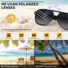 GQUEEN Retro Aviator Glasses Women Men 70s Polarised Sunglasses UV400,