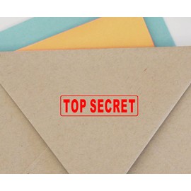 Printtoo Custom Stamp Office Stationary TOP Secret Self Inking Rubber Stamp-Red