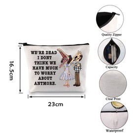 80s Movies Gift Horror Movie Lover Gift Gothic Gift Sandworm Gift Zipper Pouch Makeup Bag (about ANTMORE CA)