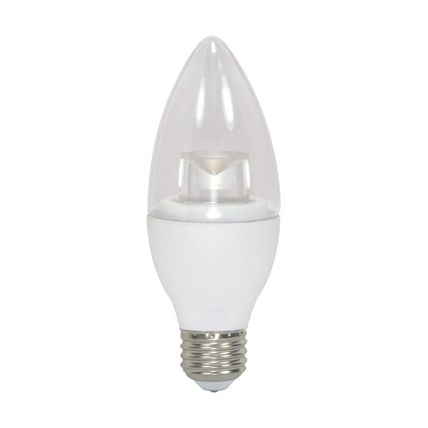 Satco S28575 Medium Bulb in Light Finish, Clear
