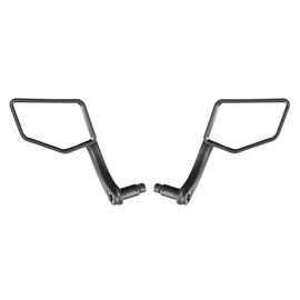 mnGreenX® - 2x Fahrradspiegel mit Weitwinkel | Konvex & teleskopisch verstellbar | Bruchsicher & Edelstahl | 360° drehbar | Für E-Bike, MTB, Citybike | Einfache Montage | mnGreenX Set links & rechts