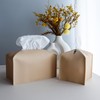 2pcs Tissue Box Cover, Modern PU Leather Rectangular Tissue Box
