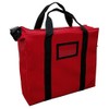 Briefcase Style Locking Document Bag (Red)