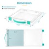 Vtopmart 3 Pack Board Game Storage with Handle and Snap-Tight