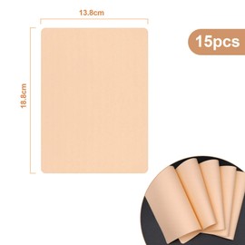 15 Stück Tattoo-Übungshaut,Kunsthaut Zum Doppelseitige Professionelle Kunsthaut Zum Temporären Üben Von Tattoo-Schablonen Für Anfänger Und Erfahrene Tätowierer 18.8cm*14.2cm*1mm