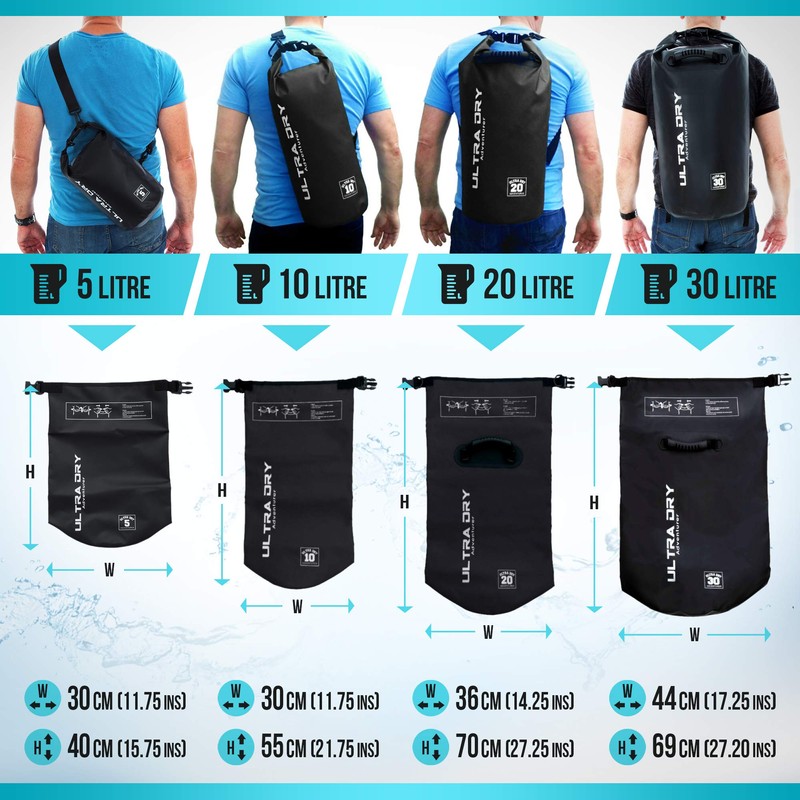 Premium Waterproof Bag, Sack with phone dry bag and long