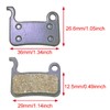 Bicycle Brake Pads, 2 Pairs Resin Semi-Metallic Bike Disc Brake