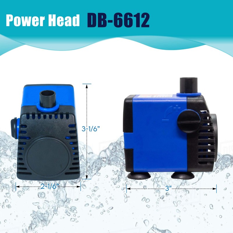 Aqua Dream 210 GPH Submersible Pump(800L/H,18W) Ultra Quiet Adjustable Water