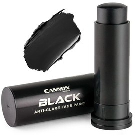 Cannon Sports Face Body Paint Stick for Football Baseball Softball Lacrosse Hockey - Sweatproof, Long-Lasting, Anti-Glare - Colour: Black