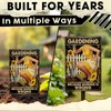 ARTWALLURE Gardening Because Murder Is Wrong Tin Sign Metal Sign