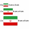 Set of 10 Flag Stickers Iran Car Sticker