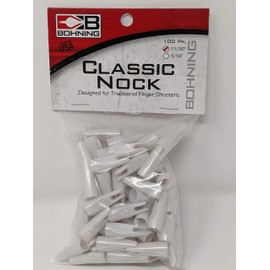 Bohning 11/32" Classic Nocks, Pearl, 100 Count