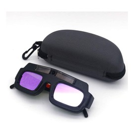 ZONADAH Glasses Eyes Protection Goggles for Welding Solar Auto Darkening Welding Safety Protective Tools PC Lens Welding Soldering Sight Protection with Glasses Case