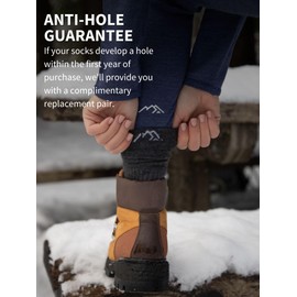 Merino.tech Merino Wool Socks for Women And Men - Merino Wool Hiking Socks Crew Style (Dark Grey Pack of 3, 4-8)