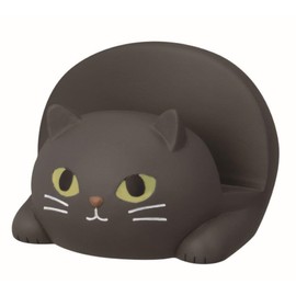 DECORATION SN-47222 Cat Smartphone Stand with Glowing Eyes, Size (W x D x H): Approx. 3.1 x 3.4 x 2.2 inches (8 x 9 x 5.6 cm); Groove Width: Approx. 0.7 inches (1.7 cm)