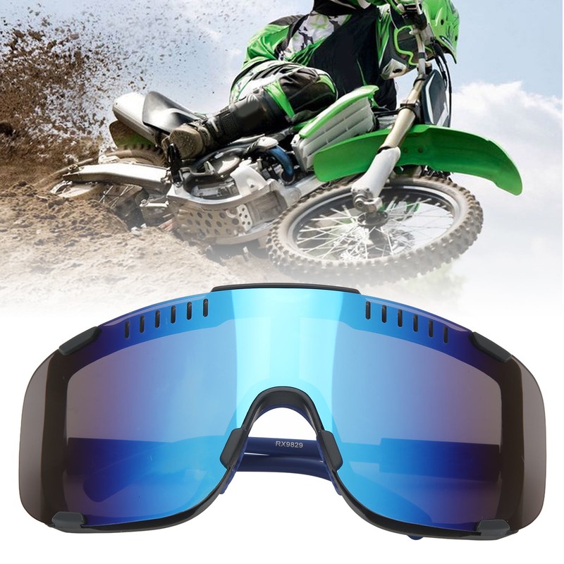 Cycling Glasses UV Resistant Windproof TR Frame Motorcycle Sunglasses for
