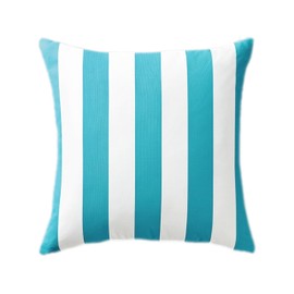 Hyper Cover Outdoor Cushion Covers with Vertical Stripes Design (60x60 cm, Turquoise)- Perfect for Outdoor Furniture, Couches, Throw Pillows - Durable and Stylish Pillow Cases