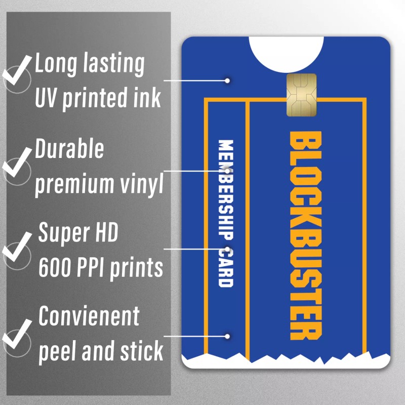 KCD 3 Pack Blockbuster Card Credit Card Skin Debit Sticker