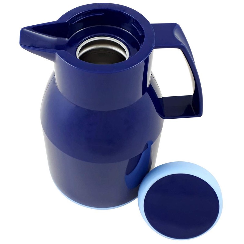 Helios Wash S+ Plastic Vacuum Jug, Dark Blue, 1.0 Litre