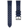 ZULUDIVER AquaTropic Rubber Divers Watch Strap with Premium Folding Buckle.