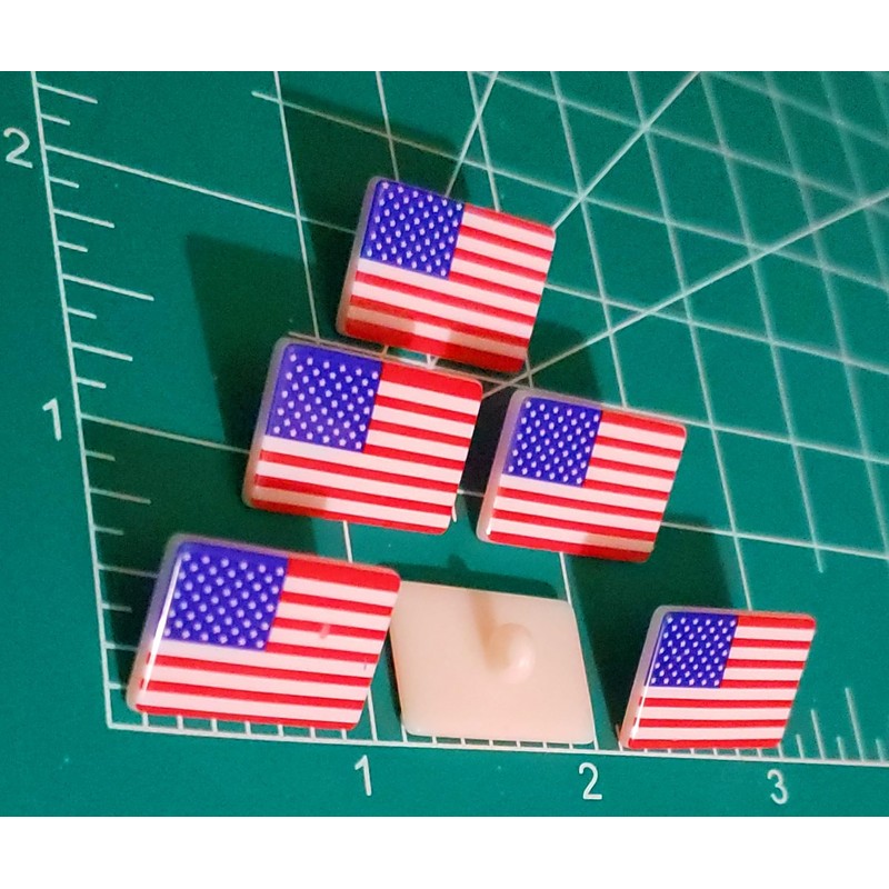 American Flag Buttons by Dress it Up Buttons and Embellishments