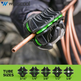 Wisscool 3/16” Tube Straightener Handheld Tubing Straightener, Brake Line Straightening Tool for Fuel Line Copper Aluminum Steel Stainless Steel