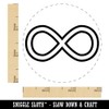 Infinity Symbol Outline Rubber Stamp for Stamping Crafting Planners -